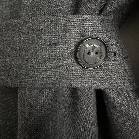 Pinko Emeline Belted Wool Blend Blazer Gray Italy Size 12 US / 48 IT - Picture 5 of 15